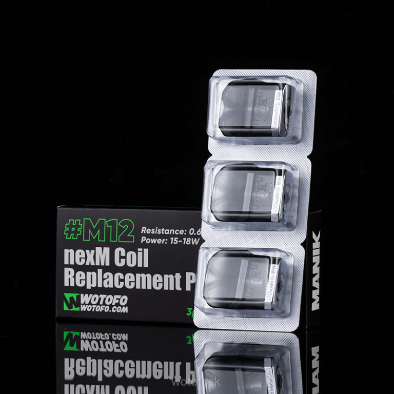 m12 nexmesh cievka vstavaná 3ks Z624V88 Wotofo MANIK mini náhradný pod - WOTOFO vape flavours