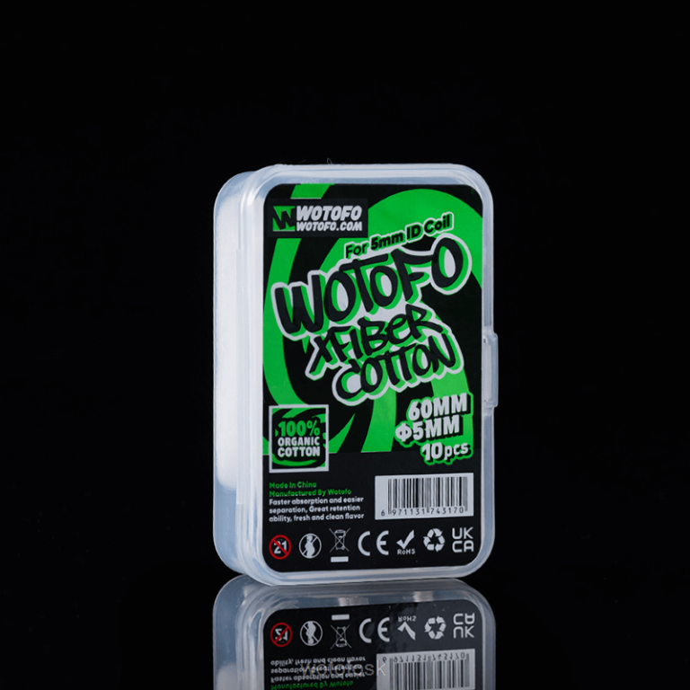 Hrúbka 5mm 10ks Z624V348 Wotofo xfiber bavlna pre ID cievku - WOTOFO vape flavours