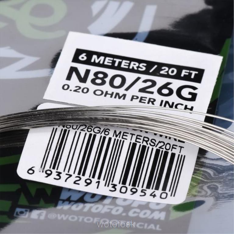 Súťažný drôt ni80 - 36g 300ft Z624V354 Wotofo vopred zostavená cievka drôtu - WOTOFO vape pods