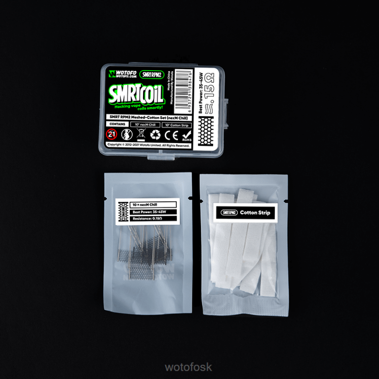 nexmesh chlad Z624V351 Wotofo SMRT rpm2 súprava sieťovina-bavlna - WOTOFO SK